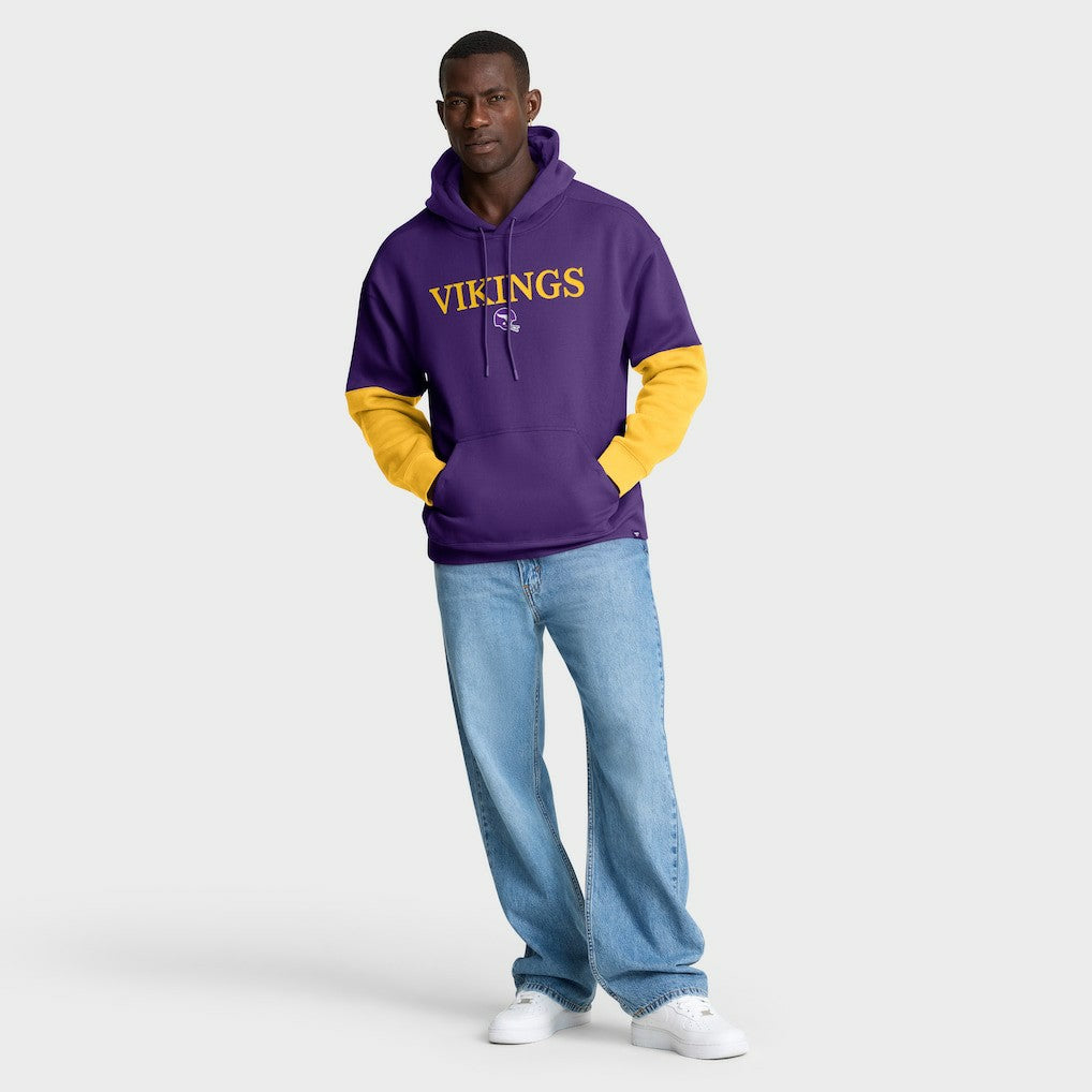Helmet Retro Pullover Hoodie - Minnesota Vikings Hoodies