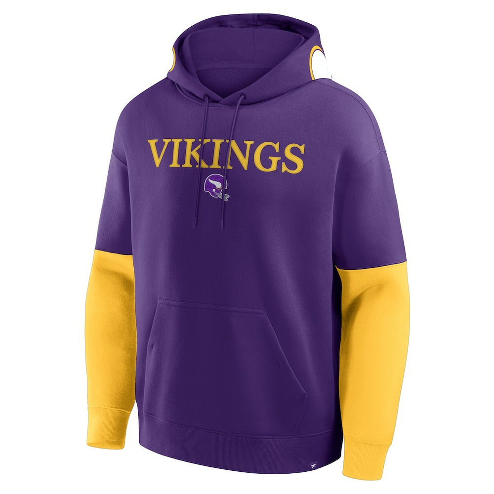 Helmet Retro Pullover Hoodie - Minnesota Vikings Hoodies