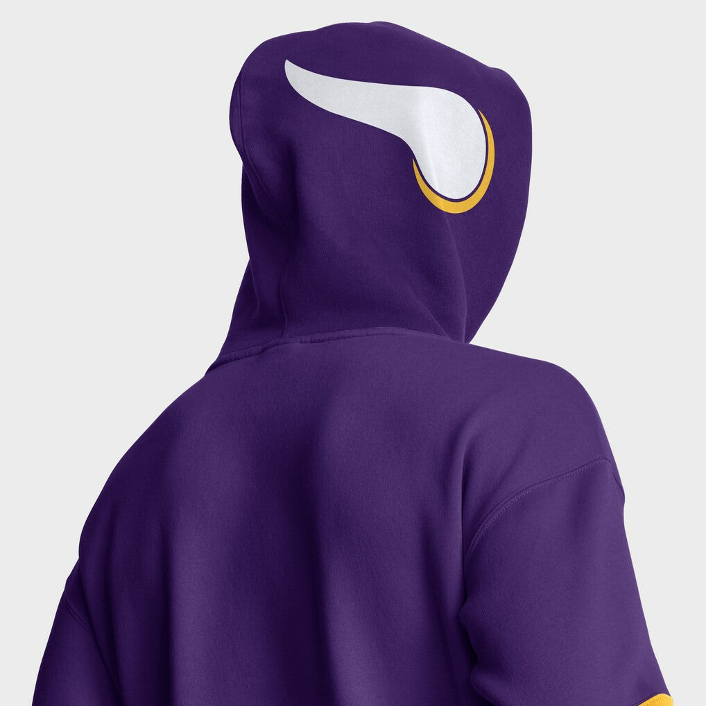 Helmet Retro Pullover Hoodie - Minnesota Vikings Hoodies