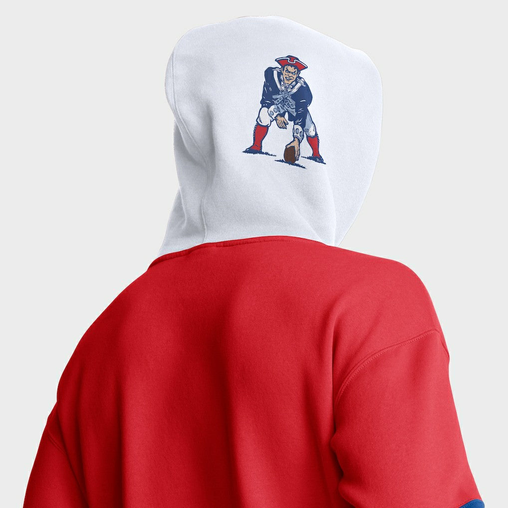 Helmet Retro Pullover Hoodie - New England Patriots Hoodies