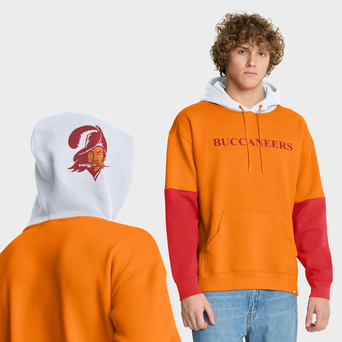Helmet Retro Pullover Hoodie - Tampa Bay Buccaneers Hoodies