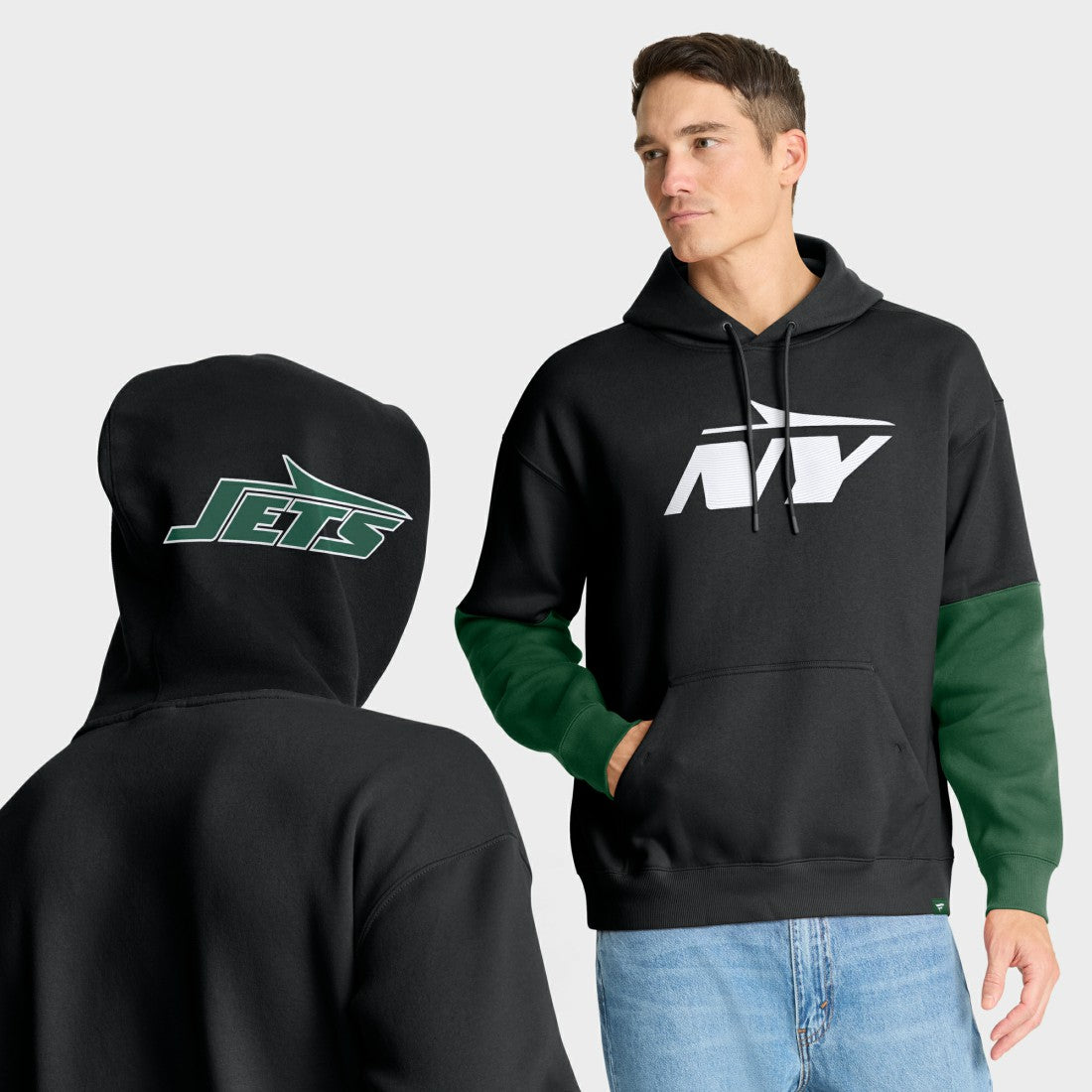 Helmet Alt Pullover Hoodie - New York Jets Hoodies