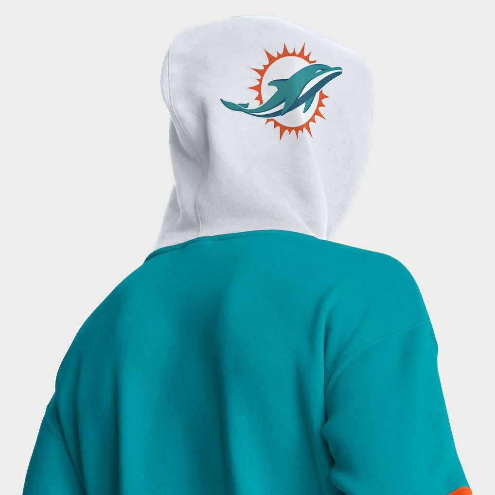 Helmet Pullover Hoodie - Miami Dolphins Hoodies