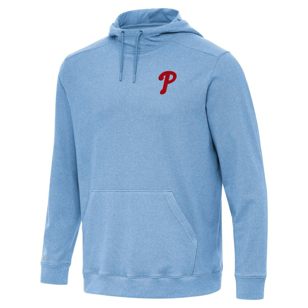 Heather Powder Blue Philadelphia Phillies Antigua Cloud Pullover Hoodie