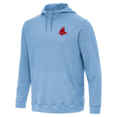 Heather Powder Blue Boston Red Sox Antigua Cloud Pullover Hoodie