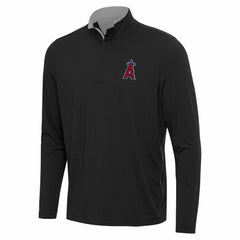 Black Los Angeles Angels Antigua Content Quarter-Zip Top