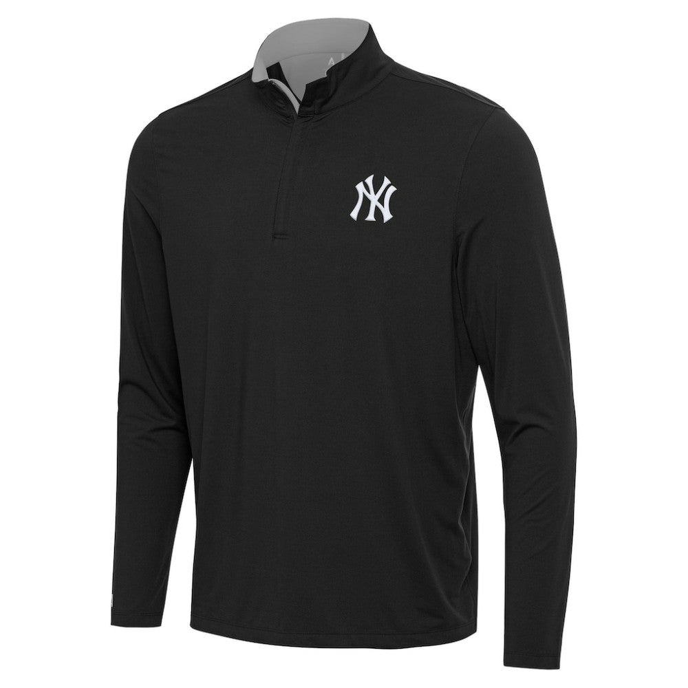 Black New York Yankees Antigua Content Quarter-Zip Top