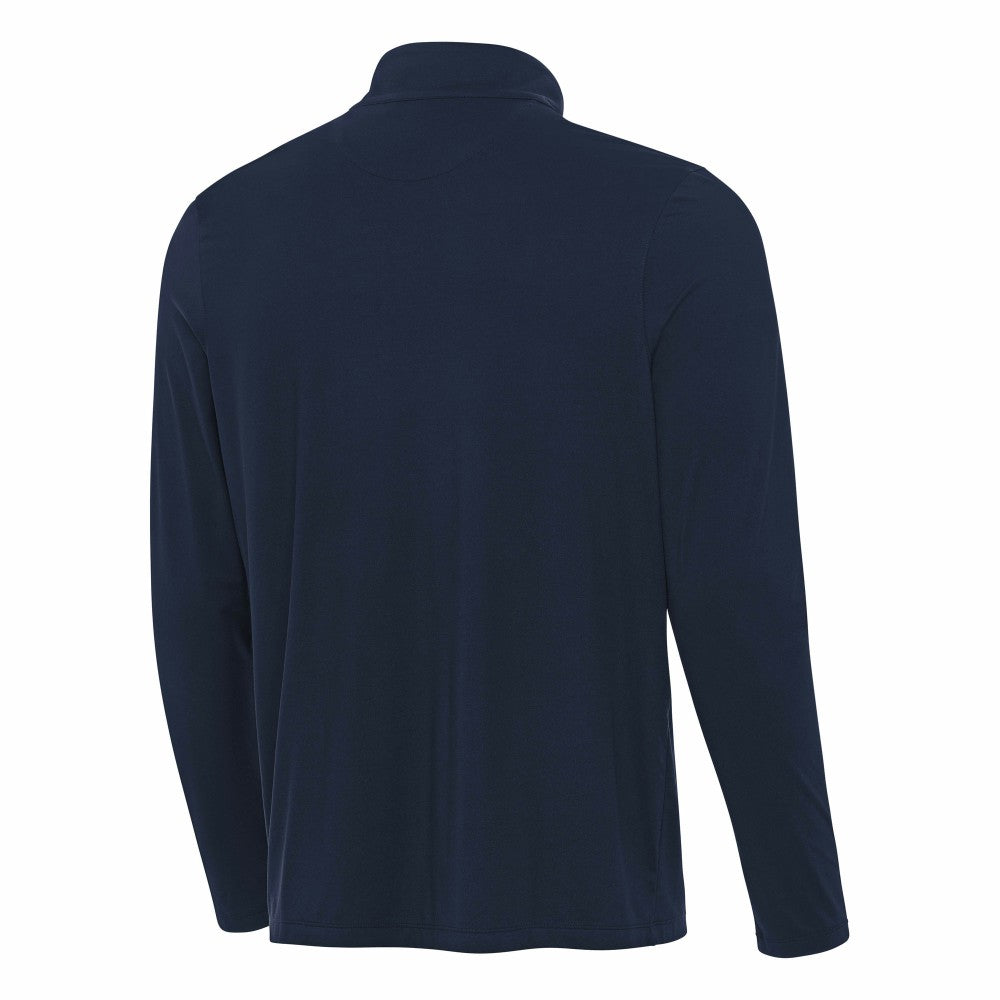 Navy Milwaukee Brewers Antigua Content Quarter-Zip Top