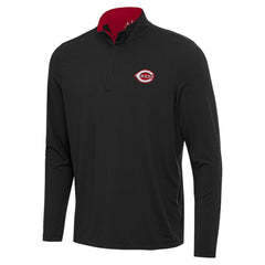 Black Cincinnati Reds Antigua Content Quarter-Zip Top
