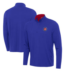 Royal Chicago Cubs Antigua Content Quarter-Zip Top