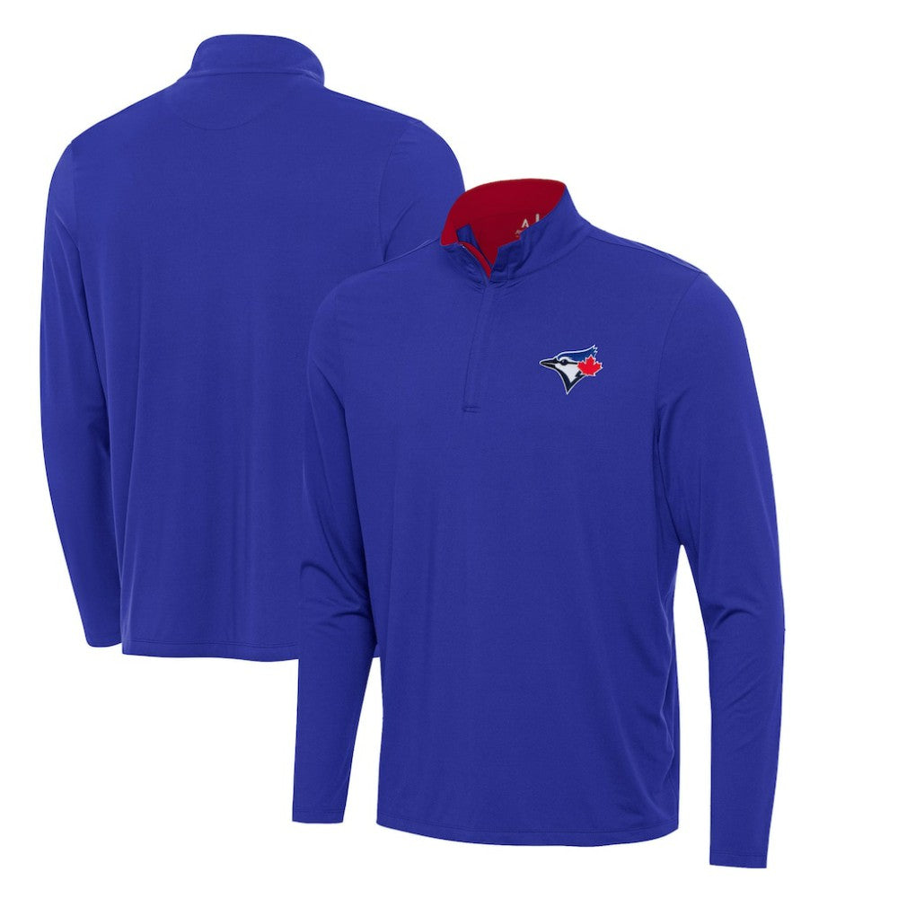 Royal Toronto Blue Jays Antigua Content Quarter-Zip Top
