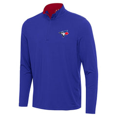 Royal Toronto Blue Jays Antigua Content Quarter-Zip Top