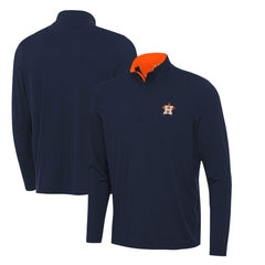 Navy Houston Astros Antigua Content Quarter-Zip Top