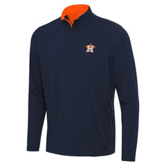 Navy Houston Astros Antigua Content Quarter-Zip Top