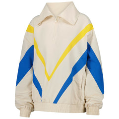 Golden State Warriors Terez Women's Retro Chevron Ripstop Quarter-Zip Windbreaker Jacket sale