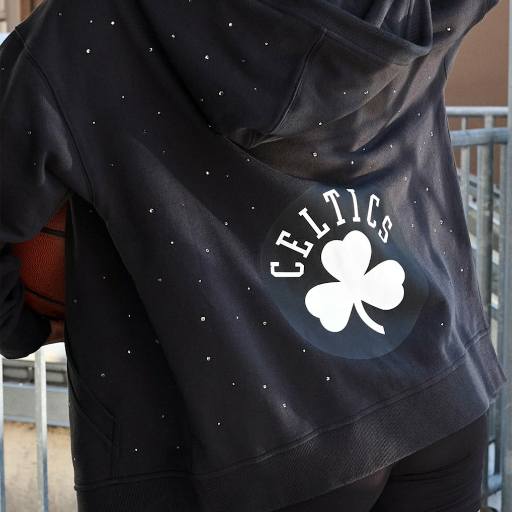 Boston Celtics Terez Women's Oversized Allover Gemstone Full-Zip Hoodie