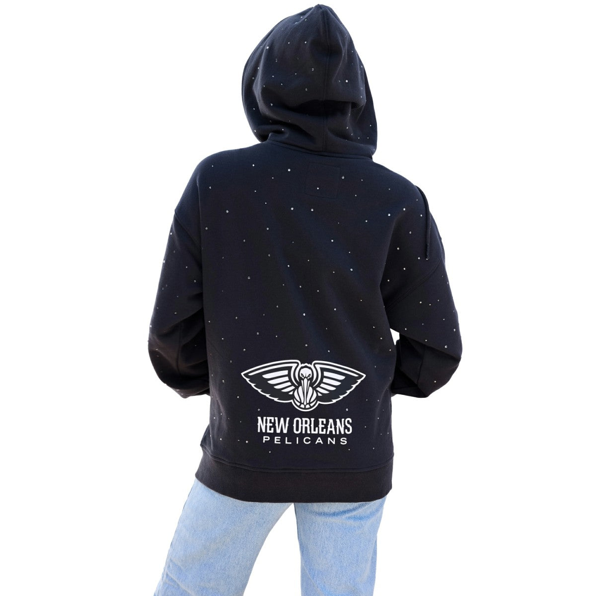 New Orleans Pelicans Terez Women's Oversized Allover Gemstone Full-Zip Hoodie