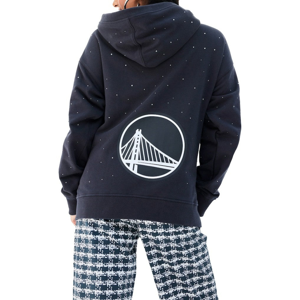 Golden State Warriors Terez Women's Oversized Allover Gemstone Full-Zip Hoodie sale
