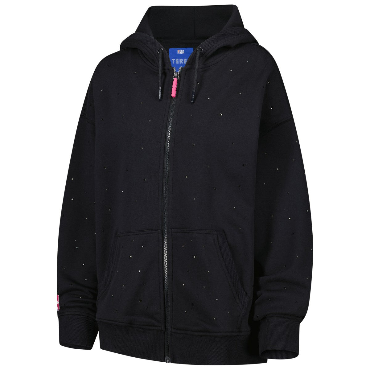 Los Angeles Lakers Terez Women's Oversized Allover Gemstone Full-Zip Hoodie