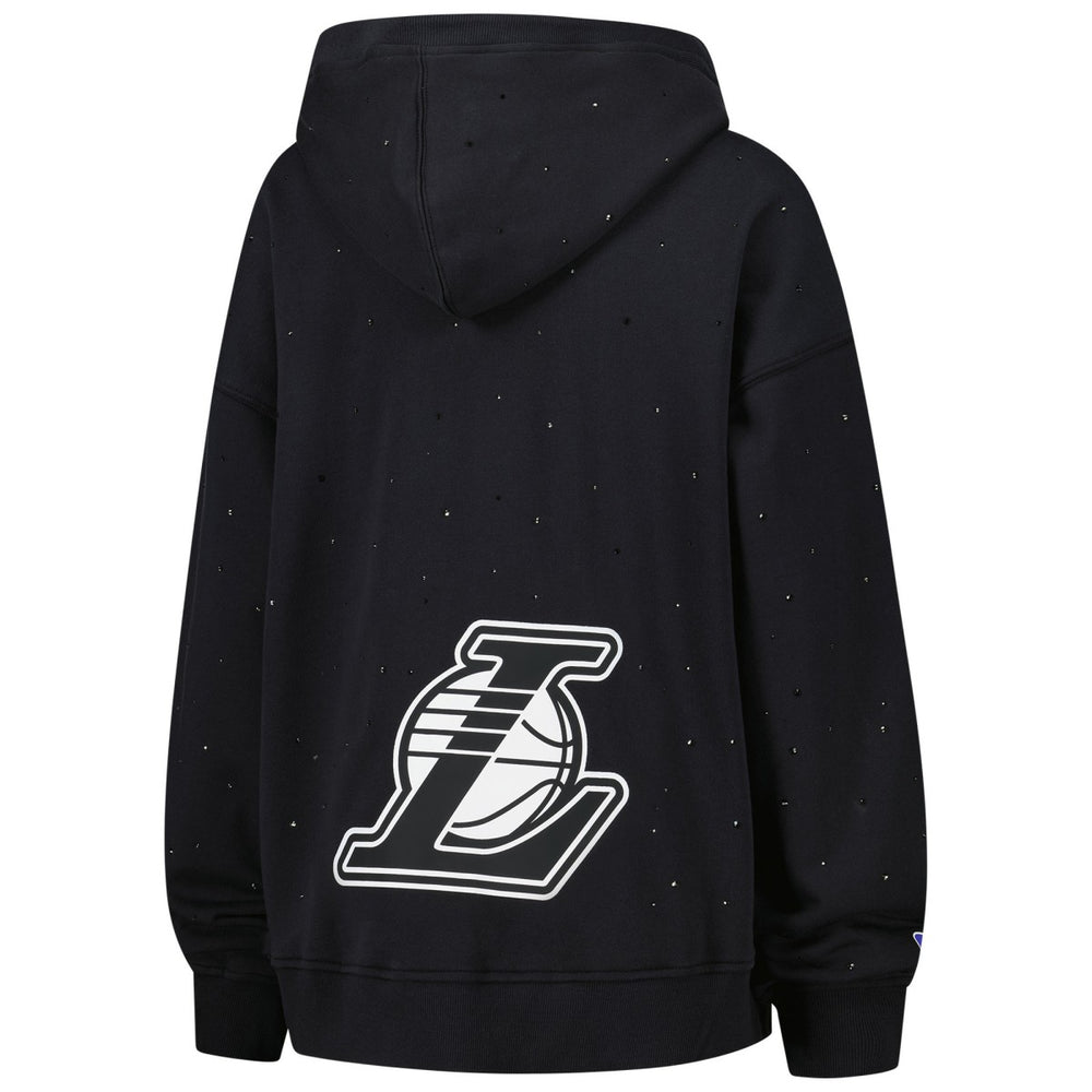 Los Angeles Lakers Terez Women's Oversized Allover Gemstone Full-Zip Hoodie
