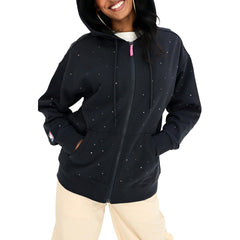 Los Angeles Lakers Terez Women's Oversized Allover Gemstone Full-Zip Hoodie