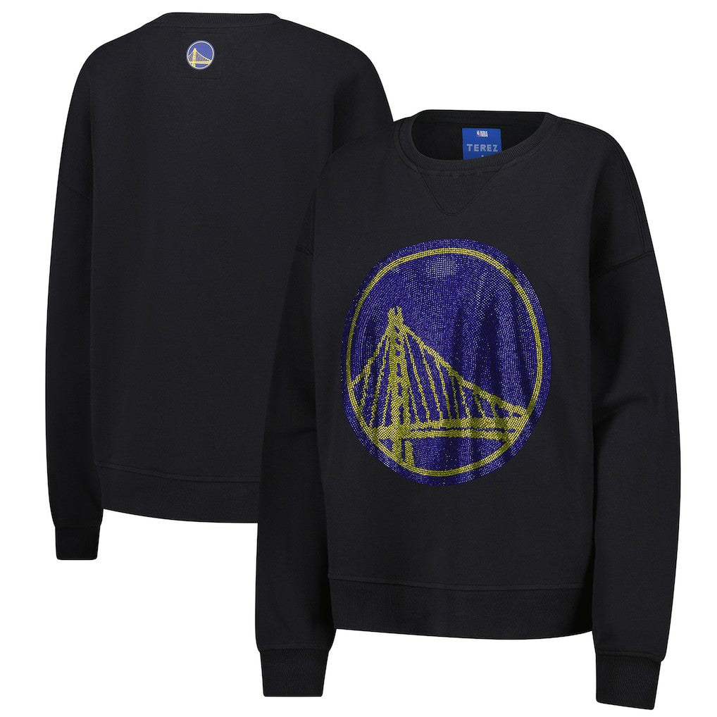Golden State Warriors Terez Women's Gemstone Logo Pullover Sweatshirt sale