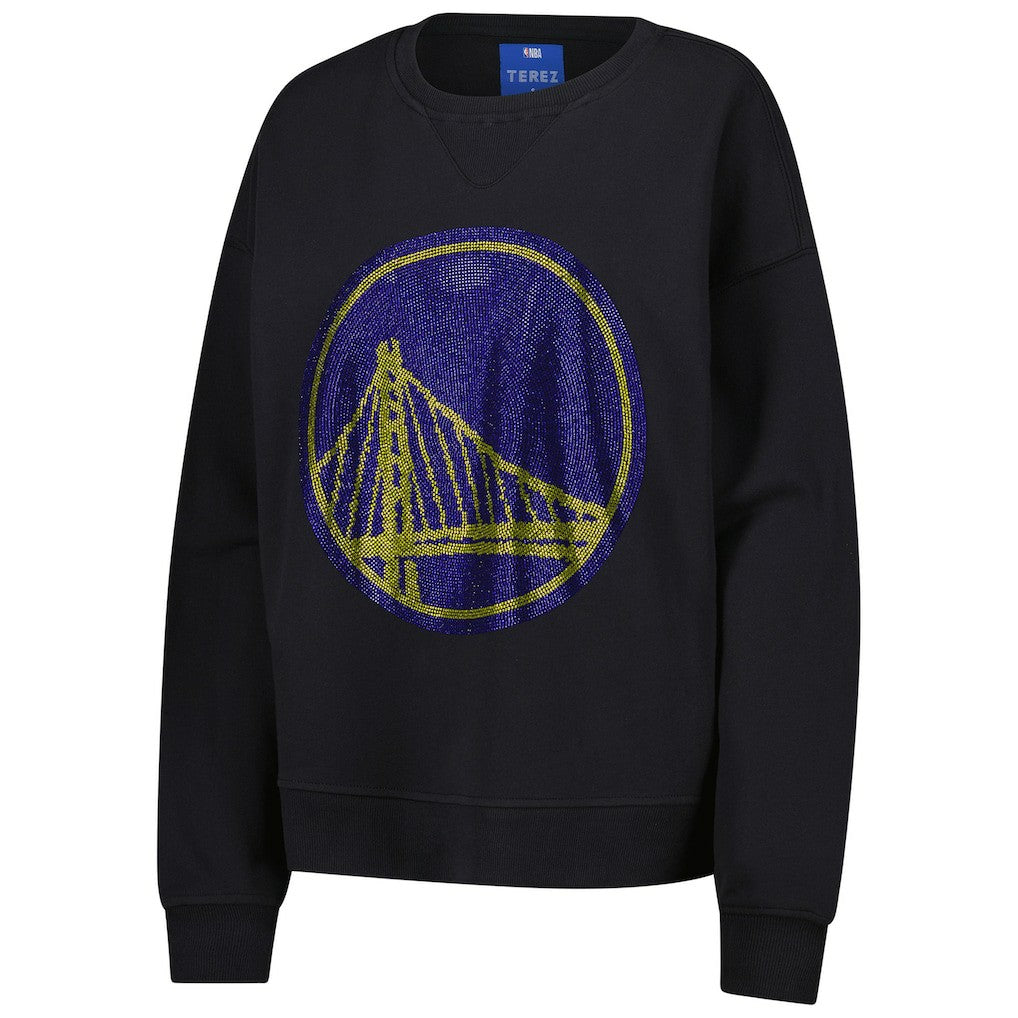 Golden State Warriors Terez Women's Gemstone Logo Pullover Sweatshirt sale