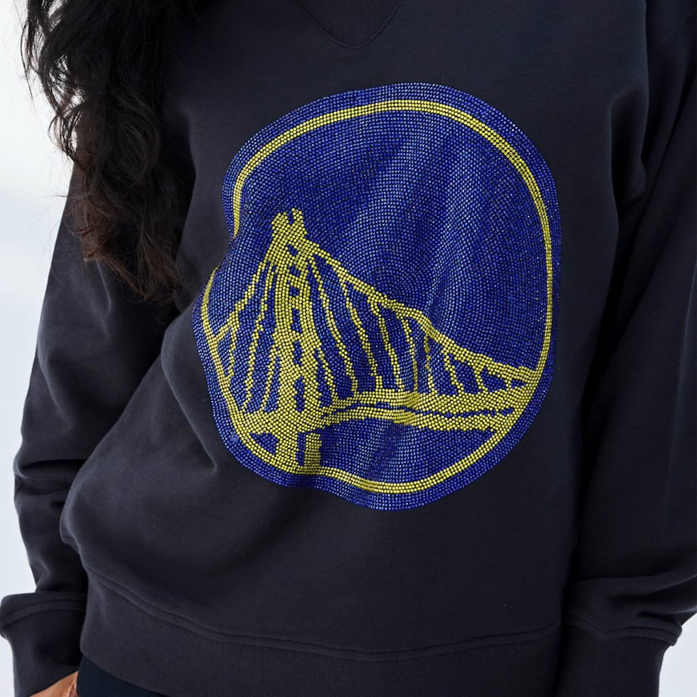 Golden State Warriors Terez Women's Gemstone Logo Pullover Sweatshirt sale