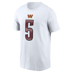 Jayden Daniels  Name & Number T-Shirt - Washington Commanders T-shirts