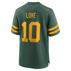 Jordan Love  Alternate Game Jersey - Green Bay Packers Jerseys