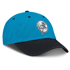 Blue/Navy New York Yankees Nike Neon 90s Club Adjustable Hat
