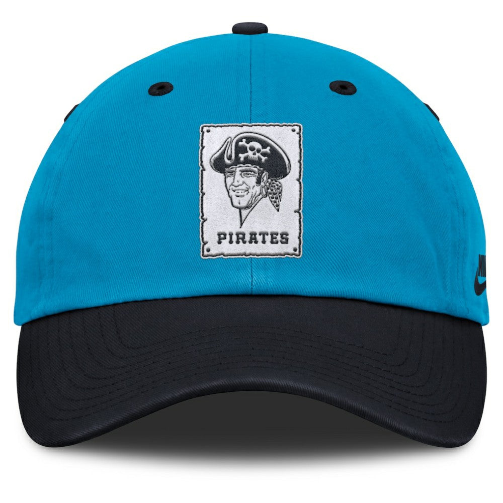 Blue/Navy Pittsburgh Pirates Nike Neon 90s Club Adjustable Hat