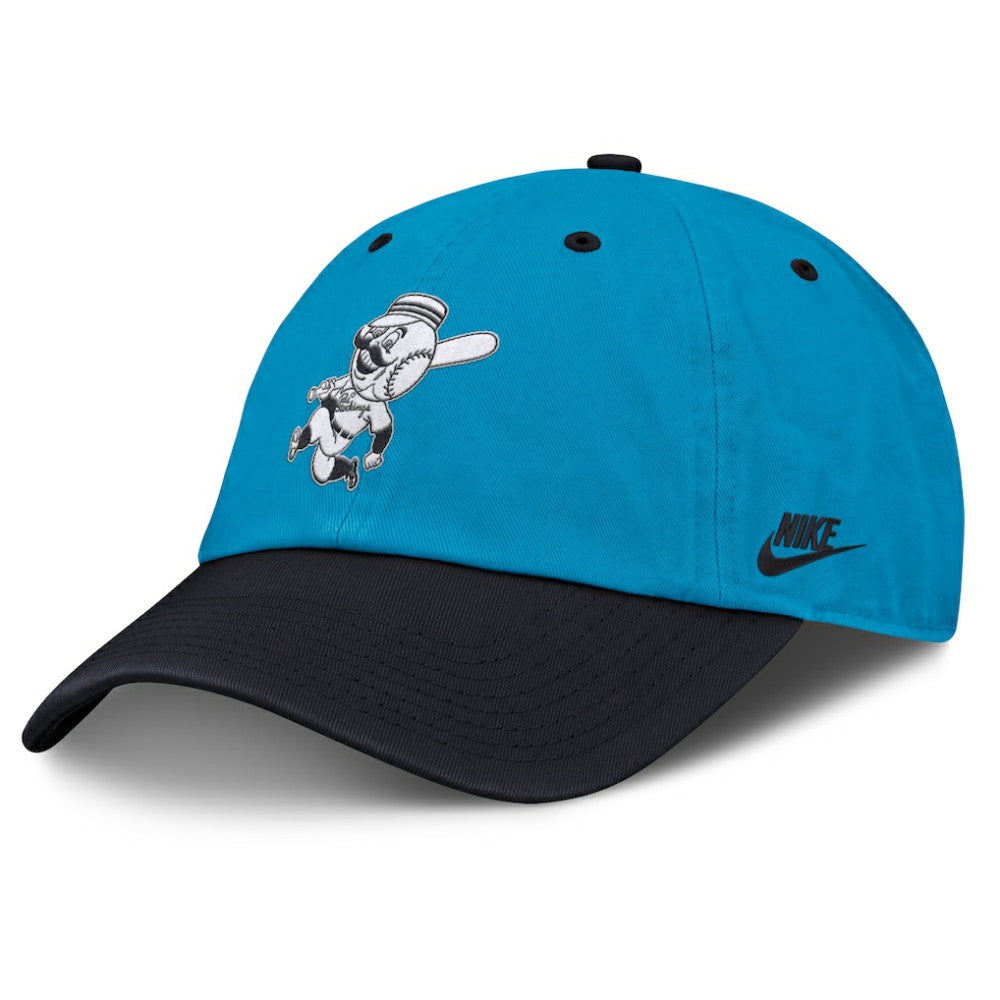 Blue/Navy Cincinnati Reds Nike Neon 90s Club Adjustable Hat