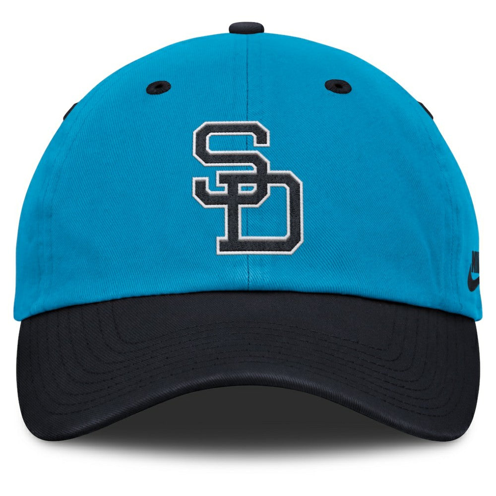 Blue/Navy San Diego Padres Nike Neon 90s Club Adjustable Hat