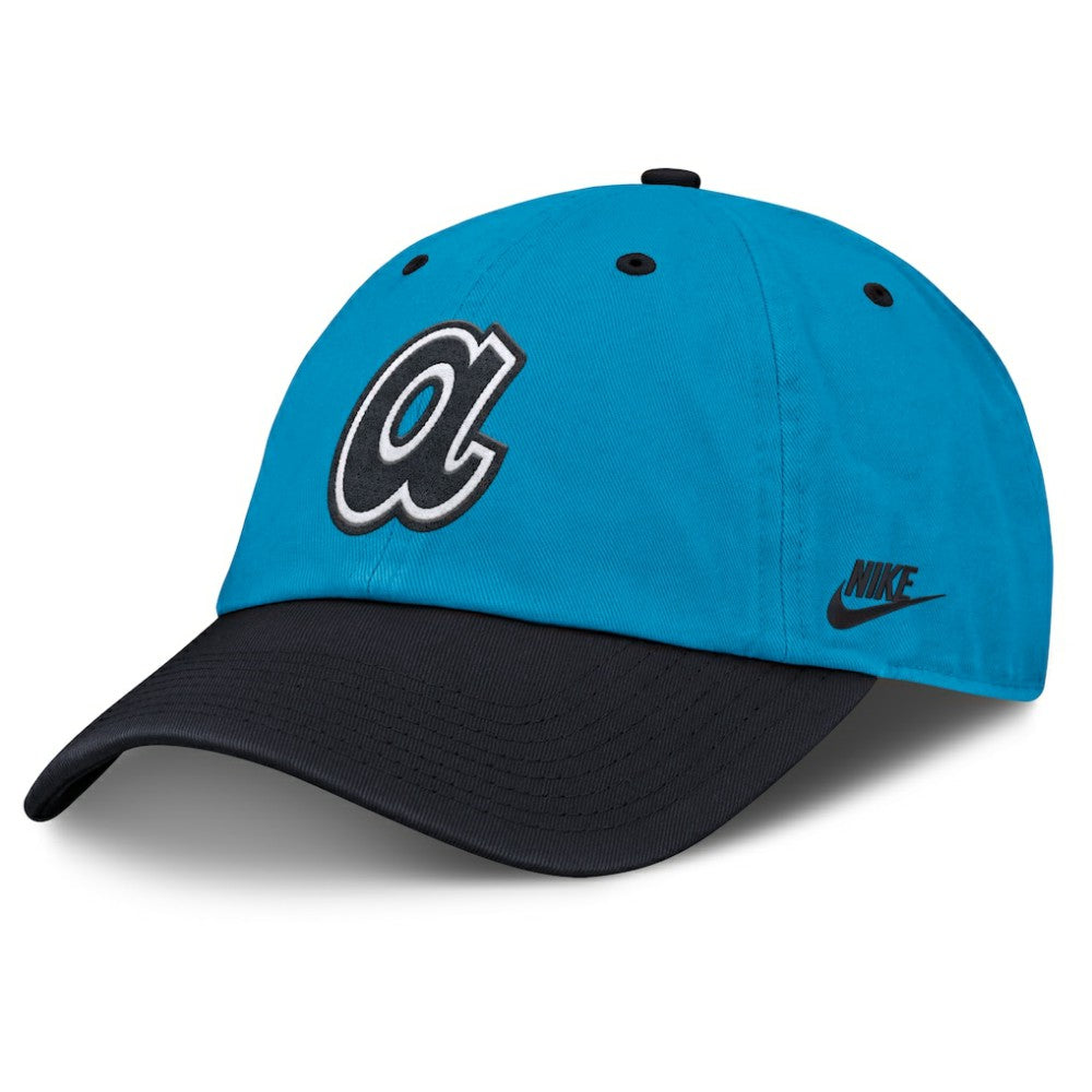 Blue/Navy Atlanta Braves Nike Neon 90s Club Adjustable Hat