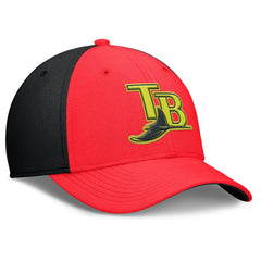 Crimson/Black Tampa Bay Rays Nike Neon 90s Rise SwooshFlex Hat
