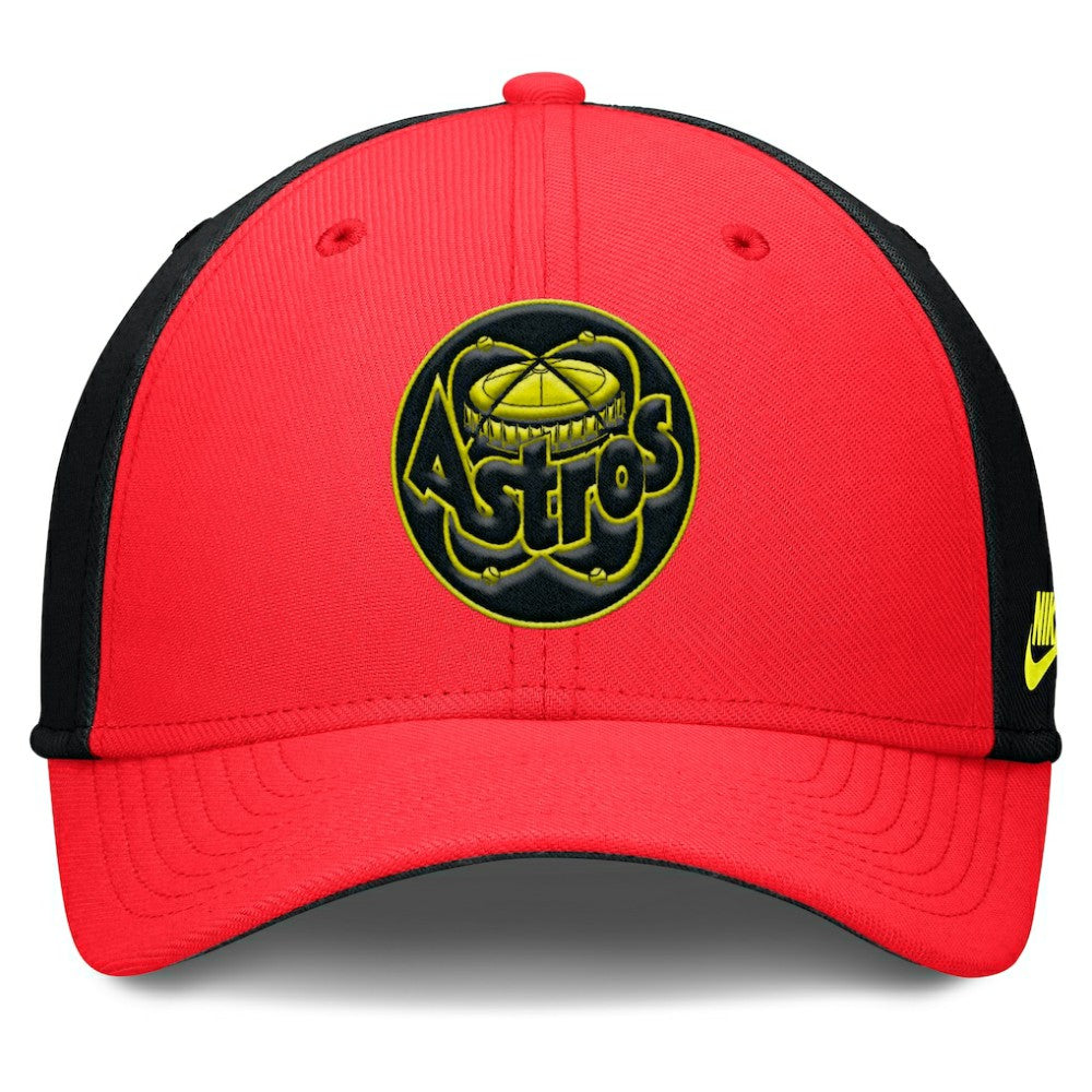 Crimson/Black Houston Astros Nike Neon 90s Rise SwooshFlex Hat