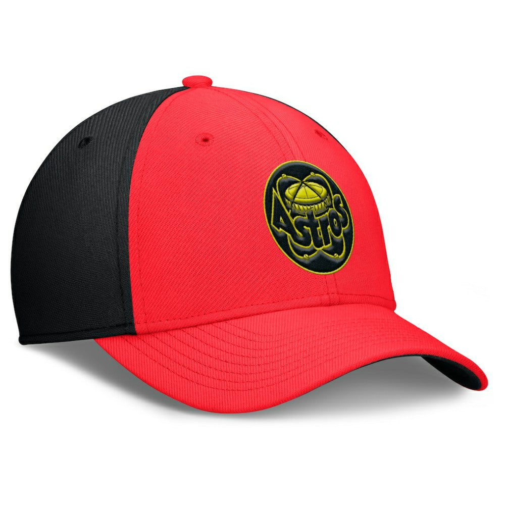 Crimson/Black Houston Astros Nike Neon 90s Rise SwooshFlex Hat