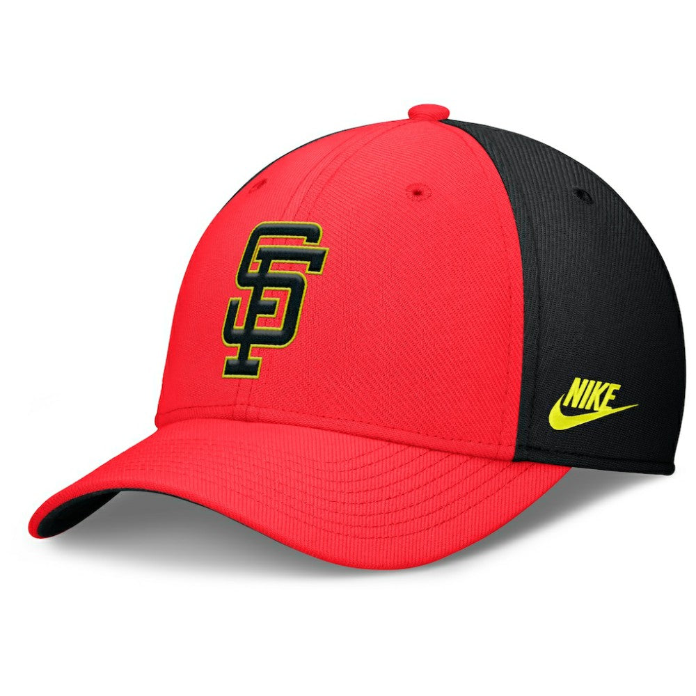 Crimson/Black San Francisco Giants Nike Neon 90s Rise SwooshFlex Hat