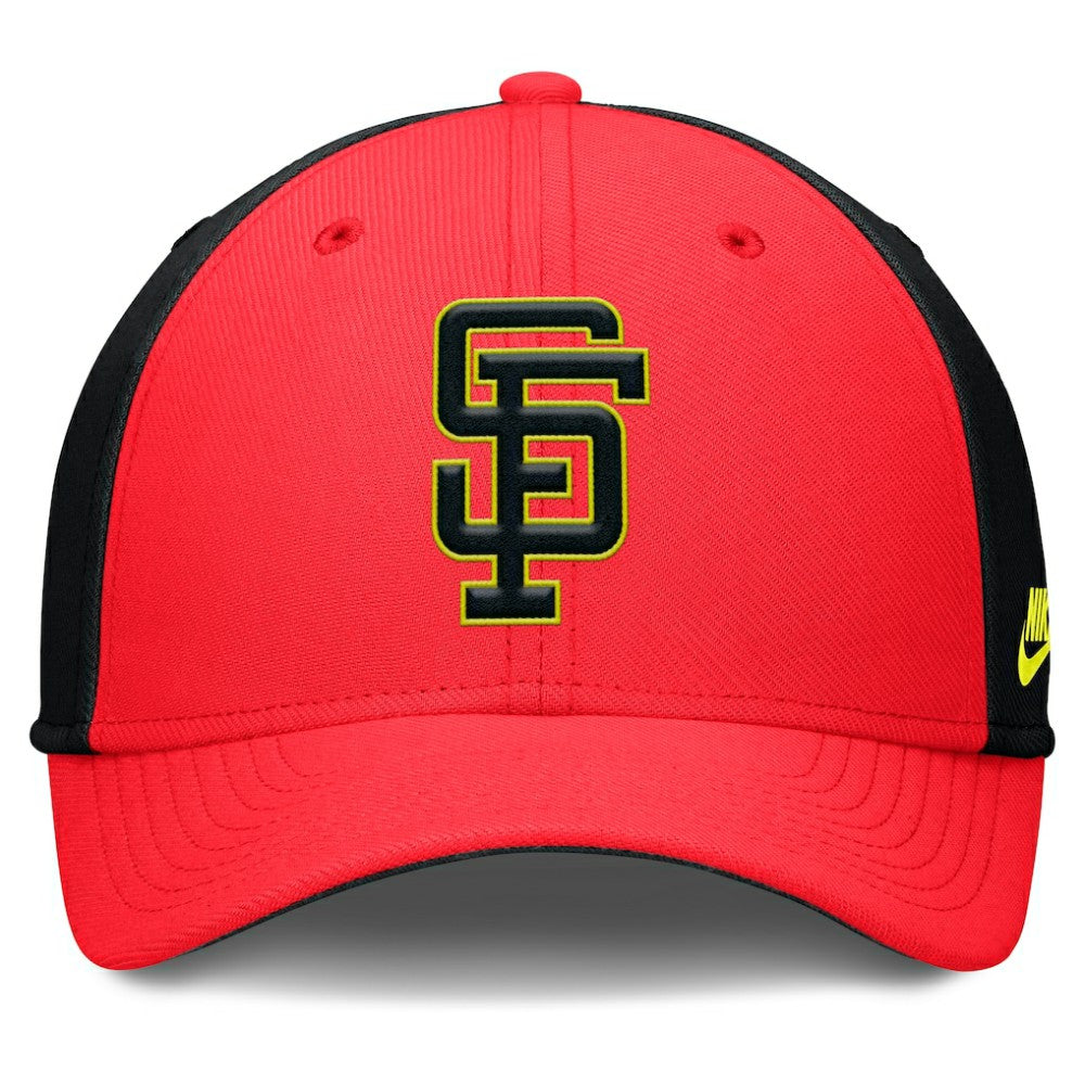 Crimson/Black San Francisco Giants Nike Neon 90s Rise SwooshFlex Hat