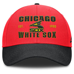Crimson/Black Chicago White Sox Nike Neon 90s Rise Adjustable Hat