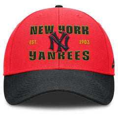 Crimson/Black New York Yankees Nike Neon 90s Rise Adjustable Hat