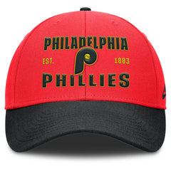 Crimson/Black Philadelphia Phillies Nike Neon 90s Rise Adjustable Hat