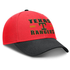 Crimson/Black Texas Rangers Nike Neon 90s Rise Adjustable Hat