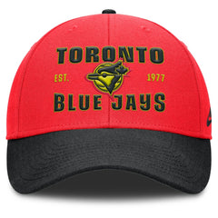 Crimson/Black Toronto Blue Jays Nike Neon 90s Rise Adjustable Hat