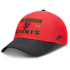 Crimson/Black San Francisco Giants Nike Neon 90s Rise Adjustable Hat