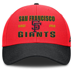 Crimson/Black San Francisco Giants Nike Neon 90s Rise Adjustable Hat