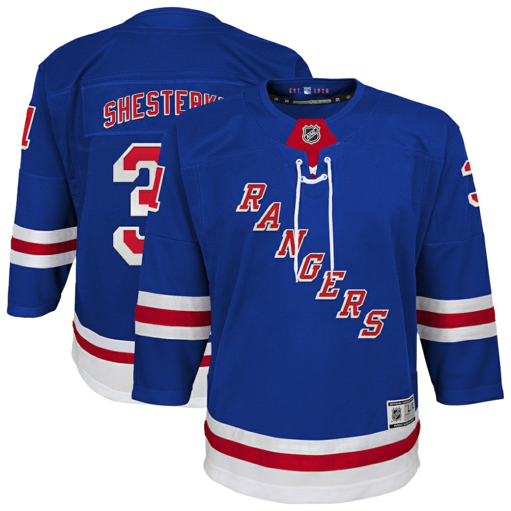 NHL Igor Shesterkin New York Rangers Youth Home Premier Player Jersey