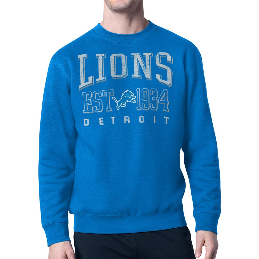 Starter Retro Team Logo Pullover Sweatshirt  - Detroit Lions Pullover