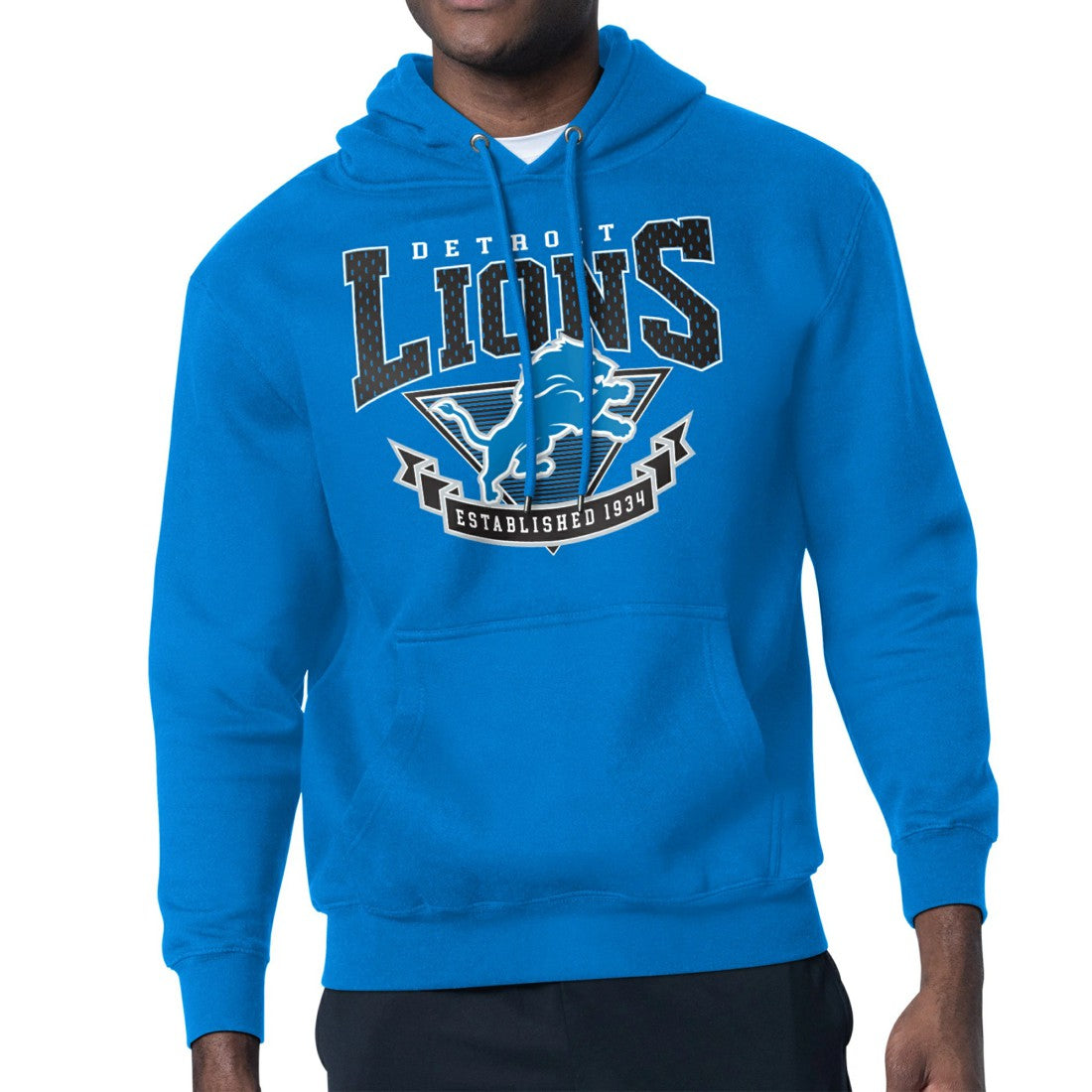 Starter ‘80s Inspired Pullover Hoodie - Detroit Lions Hoodies